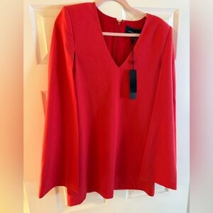 BCBG Cape Sleeve Dress